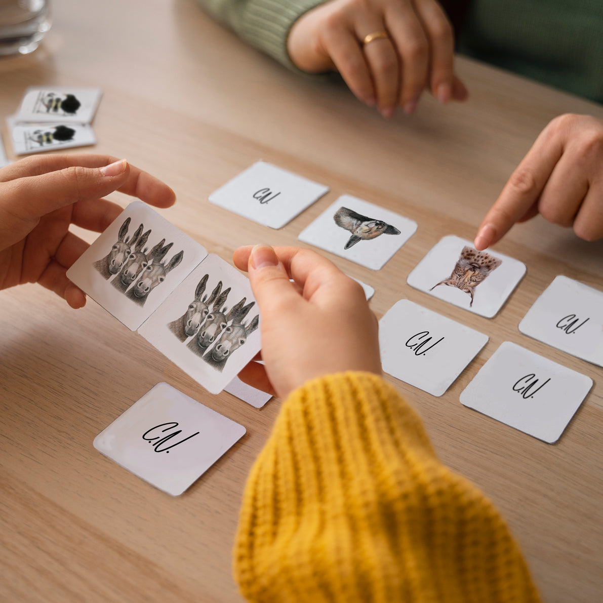 Memory game with animals by Charlotte Nicolin