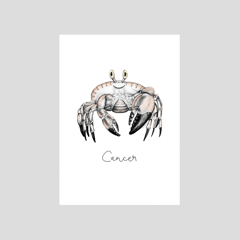 Zodiac sign Cancer from the astrological series by Charlotte Nicolin