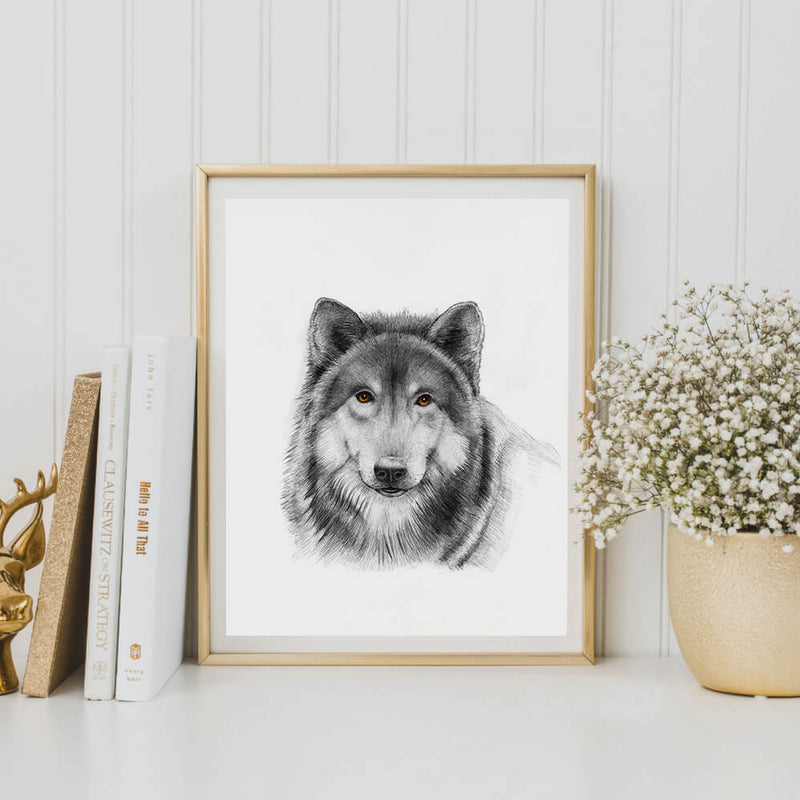 wolf art print