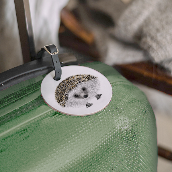 Henry the Hedgehog - Luggage tag with strap