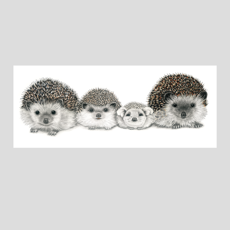 Henry's family Hedgehogs - Straight mug