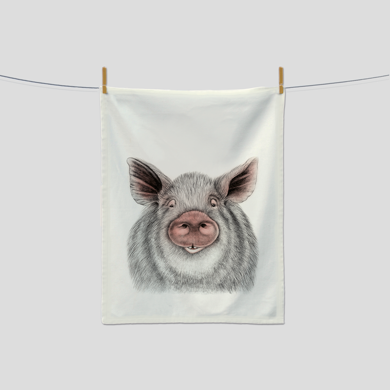 Oscar the pig - Kitchen Towel